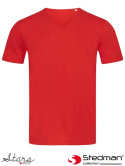 t-shirt męski V-NECK SST9410 Stedman czerwony