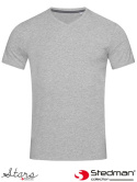 t-shirt męski V-NECK SST9610 Stedman szary jasny