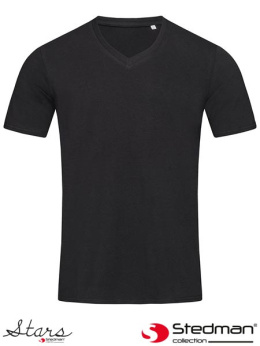 t-shirt męski V-NECK z głębokim dekoltem SST9690 Stedman czarny