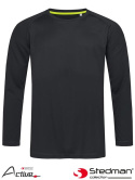 t-shirt męski z długim rękawem SST8420 Stedman czarny