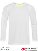 t-shirt męski z długim rękawem SST8420 Stedman biały