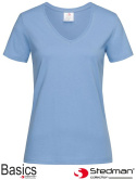 t-shirt damski V-NECK SST2700 Stedman jasnoniebieski