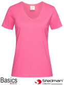 t-shirt damski V-NECK SST2700 Stedman różowy