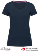 t-shirt V-NECK SST9710 Stedman niebieski