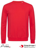 bluza męska SST5620 Stedman czerwony