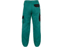 CXS Canis Luxy Josef spodnie robocze do pasa męskie przedłużony wariant 194cm zielono-czarne