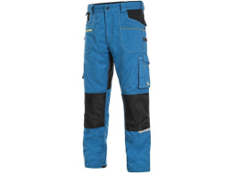 spodnie robocze do pasa męskie Stretch skrócony wariant 170-176cm CXS Canis niebiesko-czarne