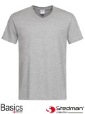 t-shirt męski V-NECK SST2300 Stedman szary heather