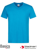 t-shirt męski V-NECK SST2300 Stedman niebieski oceaniczny