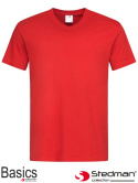 t-shirt męski V-NECK SST2300 Stedman czerwony