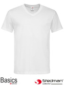 t-shirt męski V-NECK SST2300 Stedman biały