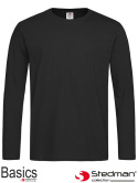 t-shirt męski z długim rękawem SST2130 Stedman czarny