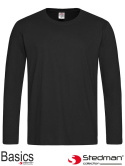 t-shirt męski z długim rękawem SST2500 Stedman czarny