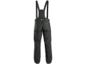 CXS Canis Trenton spodnie robocze zimowe męskie softshell z odpinanymi szelkami czarne