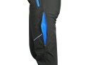 CXS Canis spodnie zimowe męskie softshellowe z odpinanymi szelkami Trenton czarno-niebieskie