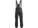 CXS Canis Trenton spodnie robocze zimowe męskie softshell z odpinanymi szelkami czarne HV