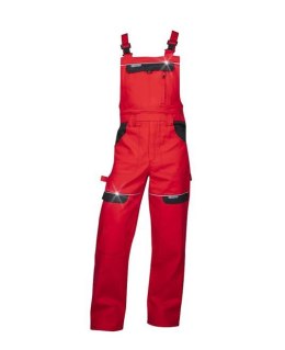 spodnie robocze ogrodniczki Cool Trend H8117 Ardon przedłużone czerwone