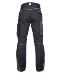 spodnie bhp monterskie H6419 Urban Ardon przedłużone czarno-szare