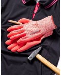 rękawice bhp powlekane pianką lateksową Nature Touch A8083 Ardon różowe