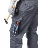 spodnie bhp z szelkami Ardon H9292 Vision przedłużone ciemnoszare