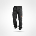spodnie robocze do pasa Actiflex Sara Workwear czarno-pomarańczowe