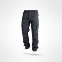 spodnie robocze do pasa Actiflex Sara Workwear szaro-niebieskie