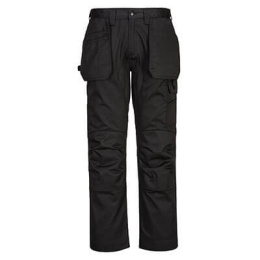 spodnie robocze do pasa z kieszeniami kaburowymi WX2 Stretch CD883 Portwest czarne