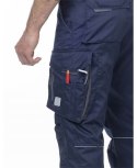 spodnie bhp z szelkami H6136 Summer Ardon przedłużone ciemnoniebieskie