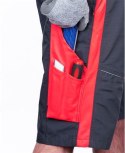 Ardon spodnie robocze krótkie H6406 Neon szaro-czerwone
