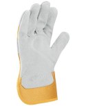 rękawiczki bhp wzmacniane skórą A10042 Safety/Elton Ardon żółte