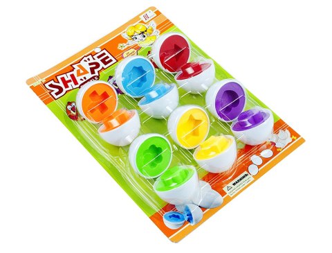 Zabawka Edukacyjne Jajka Dopasuj kształty i kolory