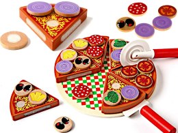 Pizza drewniany zestaw do zabawy z akcesoriami