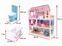 Zabawkowy domek piętrowy dla lalek