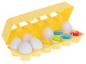 Układanka edukacyjna sorter dopasuj kształty jajka 12szt
