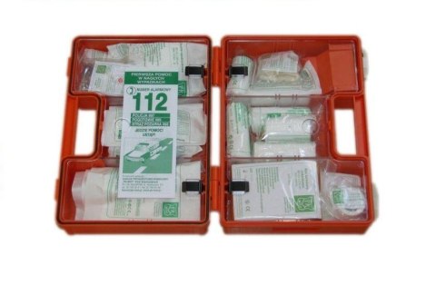 APTECZKA PRZENOŚNA K-10 Z WIESZAKIEM ŚCIENNYM (DIN 13164 USTNIK)