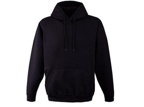 BLUZA Z KAPTUREM 280G CZARNA ROZM. XXXL