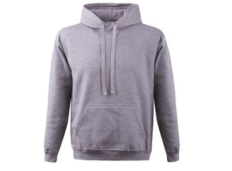 BLUZA Z KAPTUREM 280G SZARA ROZM. M