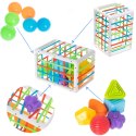 Kostka elastyczna układanka sorter kształtów zabawka wtykana prostokąt