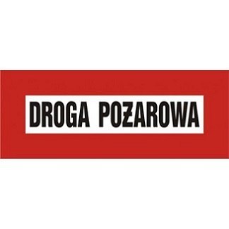 ZNAK PRZECIWPOŻAROWY - DROGA POŻAROWA - BC 109 BR PN