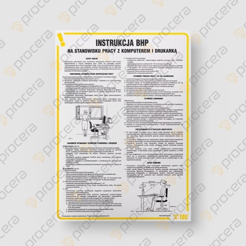INSTRUKCJA POSTĘPOWANIA NA STANOWISKU PRACY Z KOMPUTEREM I DRUKARKĄ - IA R01 DN CN