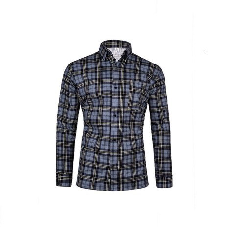 KOSZULA FLANELOWA KRATA SZARA ROZM. S