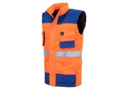 BEZRĘKAWNIK OCIEPLANY PROMAN 260 POMARAŃCZOWY HV ROZM. 62