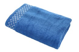 RĘCZNIK BAWEŁNIANY KORSYKA 70x140 480g. NIEBIESKI