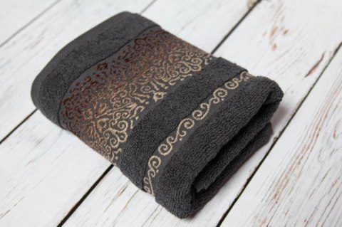 RĘCZNIK BAWEŁNIANY MAJORKA 70x140 500g. ANTRACYT