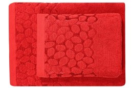 RĘCZNIK BAWEŁNIANY SARDYNIA 50x90 400g. CZERWONY