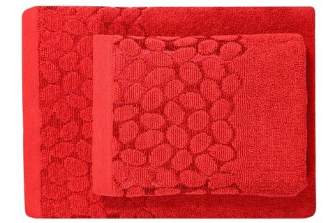 RĘCZNIK BAWEŁNIANY SARDYNIA 50x90 400g. CZERWONY