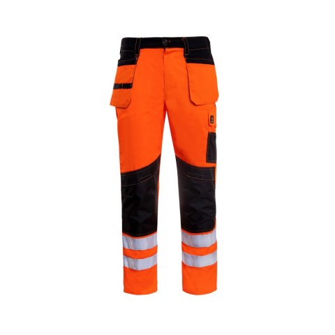 OUTLET SPODNIE DO PASA PROMONTER 260 POMARAŃCZOWE HVP ROZM. 58