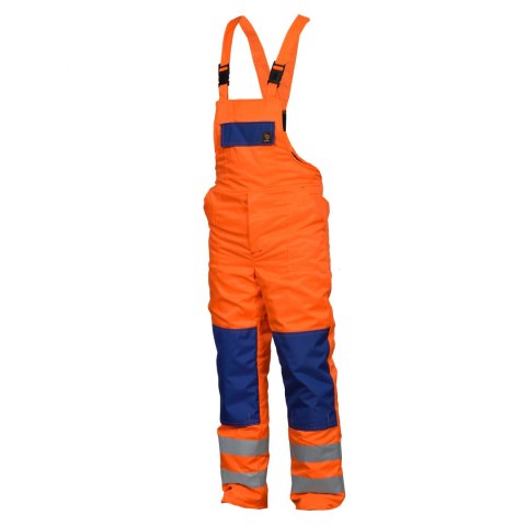 SPODNIE OGRODNICZKI OCIEPLANE HVP POMARAŃCZOWE ROZM. 56