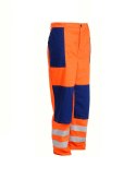 SPODNIE ROBOCZE OSTRZEGAWCZE DO PASA - POMARAŃCZ - ROZM. 50