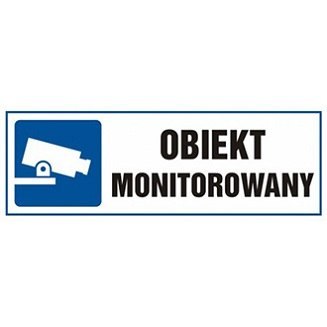 ZNAK OBIEKT MONITOROWANY - TA 002 BL PN